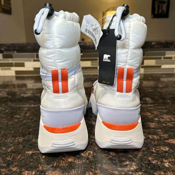 SOREL Free People Movement Kinetic Impact NXT White Waterproof Boots 10 DISPLAY - Picture 11 of 16